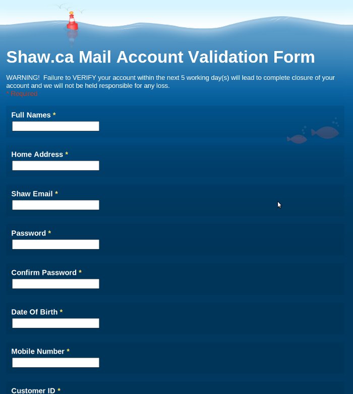 Shaw Email Scam Computers on Wheels